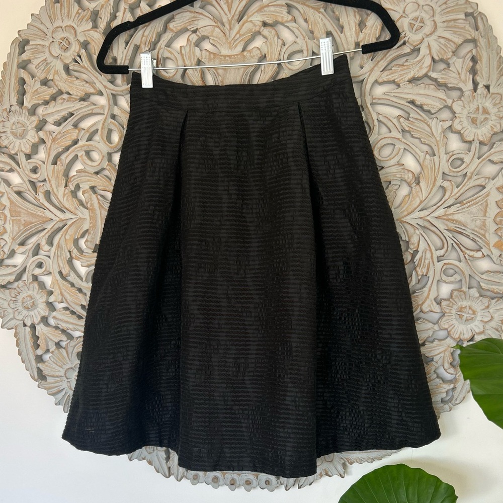 InWear Black Sheer Midi Skirt - Size 4